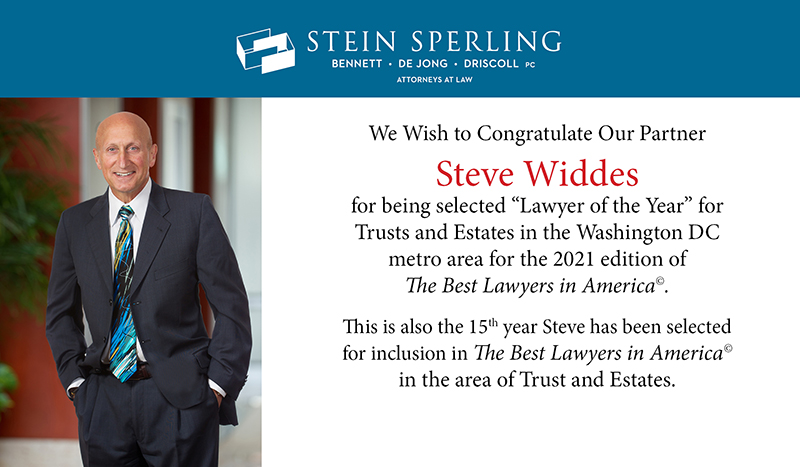 Steven Widdes Lawyer of the Year