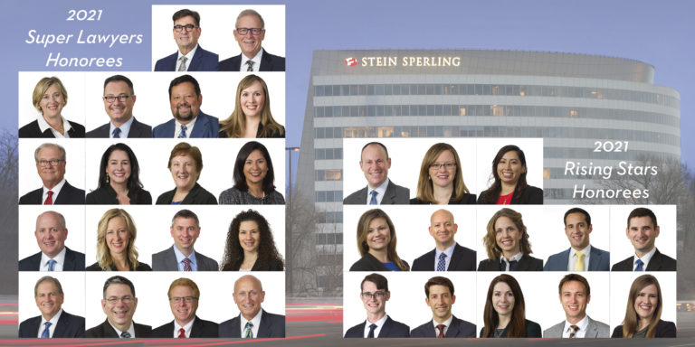 31 Stein Sperling Attorneys Named to 2021 Maryland Super Lawyers List