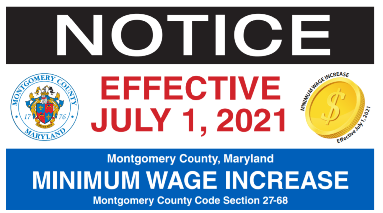 Notice of Montgomery County Wage Increase