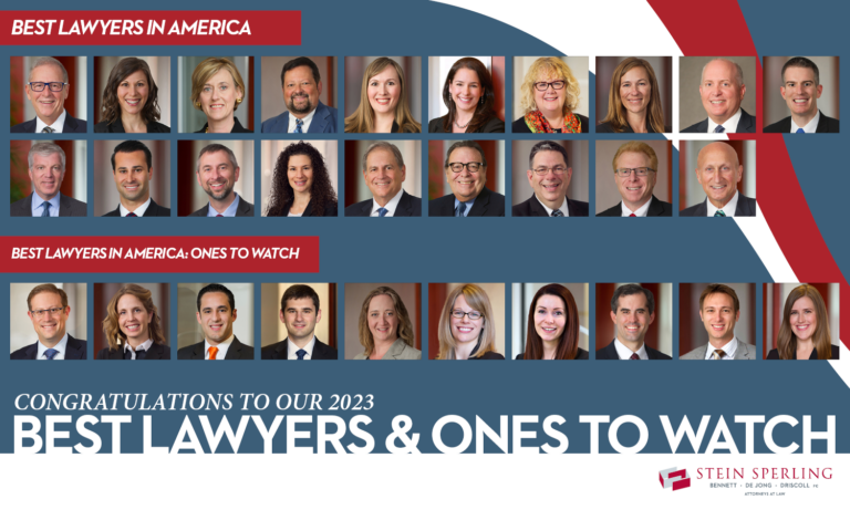 19 Stein Sperling Lawyers Named to 2023 Best Lawyers List, 10 on Ones to Watch List