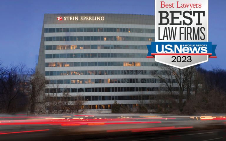 Stein Sperling Ranked in 2023 "Best Law Firms"