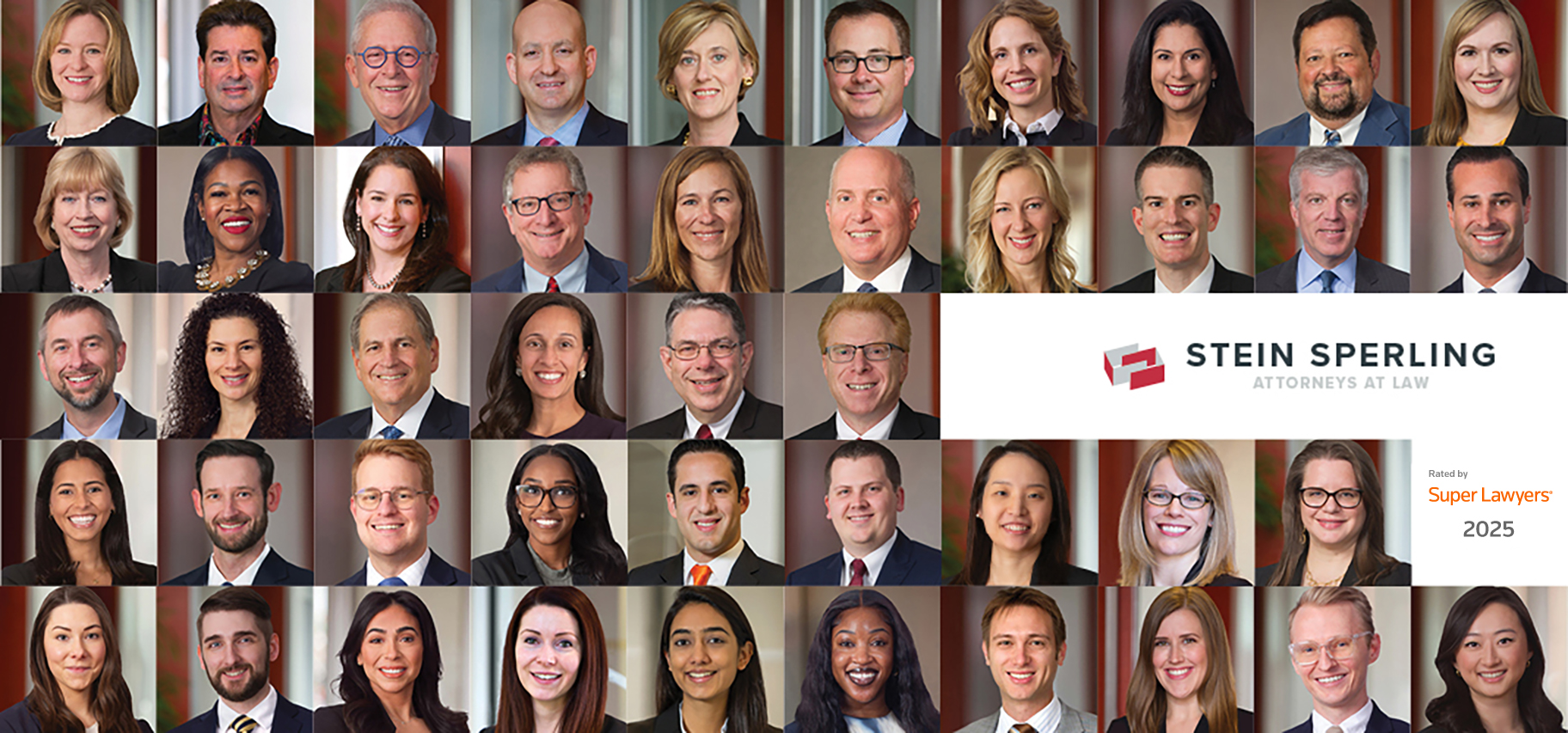 45 Stein Sperling Attorneys Recognized by Super Lawyers Maryland on 2025 List