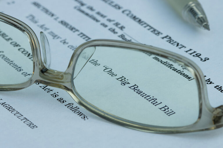 Glasses on copy of OBBB Act