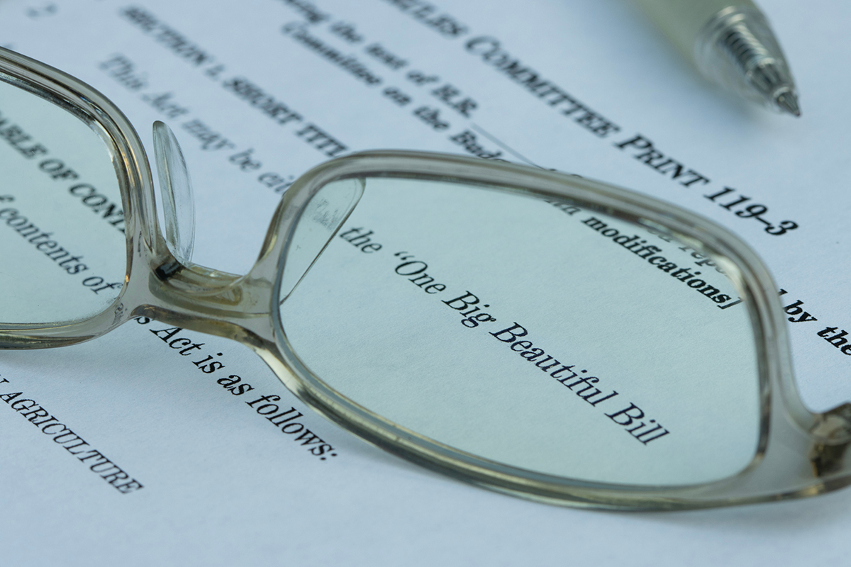 Glasses on copy of OBBB Act