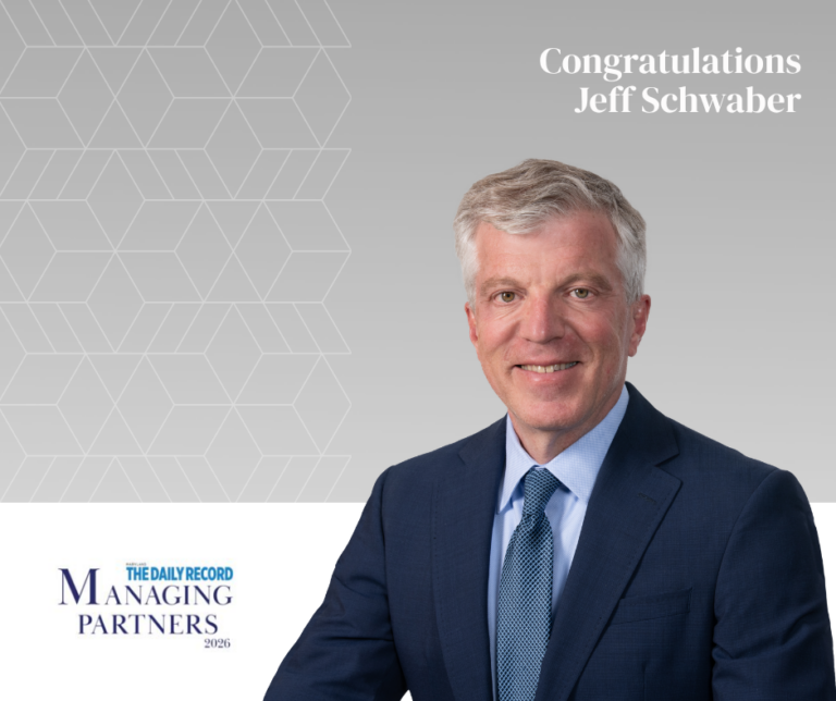 Stein Sperling Managing Partner Jeff Schwaber Named to The Daily Record’s 2026 Managing Partners Awards